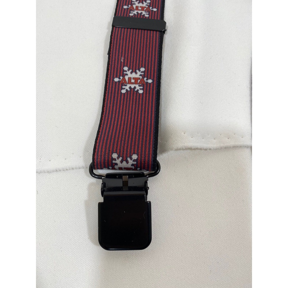 Thomas Bates Suspenders Snowflake Americana Holiday Grandpa Core X Back - Picture 10 of 12
